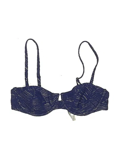 Pre-owned Onia Swimsuit Top Blue Swimwear