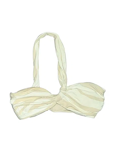 Pre-owned Onia Swimsuit Top Ivory Swimwear