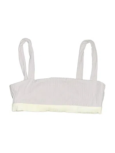 Pre-owned Onia Swimsuit Top Ivory Swimwear