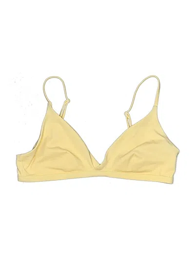 Pre-owned Onia Swimsuit Top Yellow Swimwear
