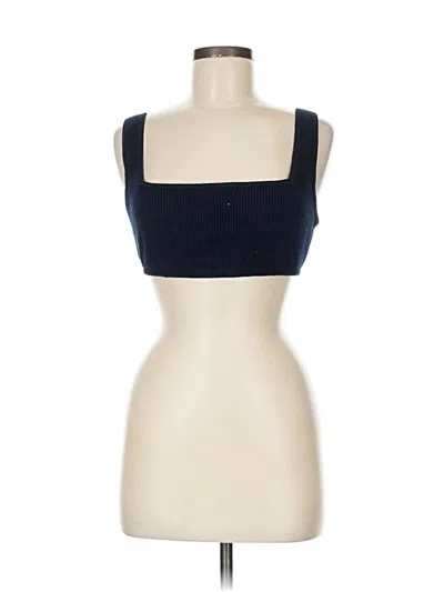 Pre-owned Onia Tank Top Blue Square Neckline Tops