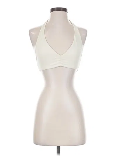 Pre-owned Onia Tank Top Ivory Halter Neckline Tops