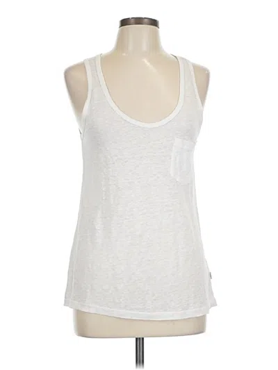 Pre-owned Onia Tank Top White Halter Neckline Tops