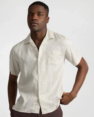 Onia Tencel Convertible Vacation Shirt In Gray