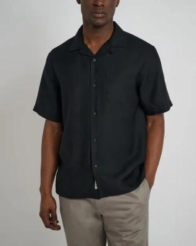 Onia Tencel Vacation Shirt In Black
