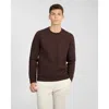 Onia Terry Crewneck Sweater In Burgundy
