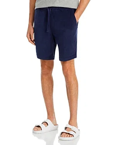 Onia Terry Pull On 7 Shorts In Deep Navy