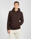 Onia Terry Pullover Hoodie Dark Java In Brown