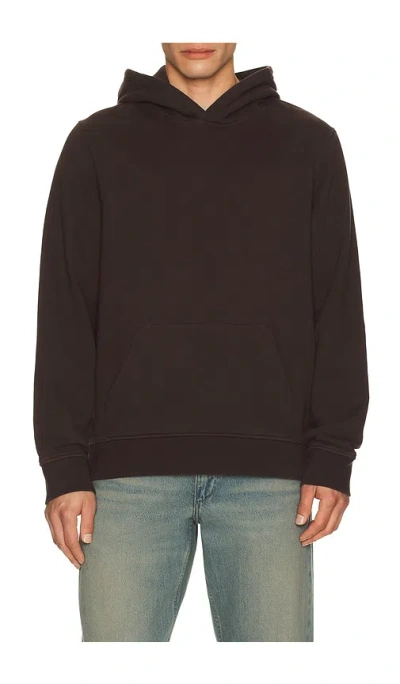 Onia Terry Pullover Hoodie In Brown