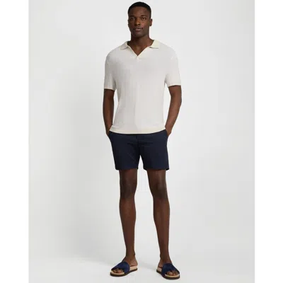 Onia Textured Cotton Johnny Collar Polo In Multi