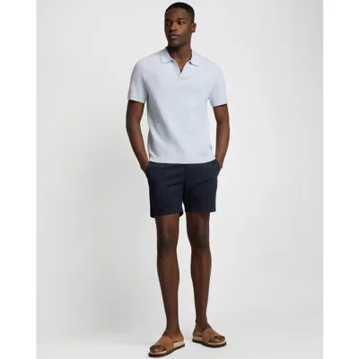 Onia Textured Cotton Johnny Collar Polo In White