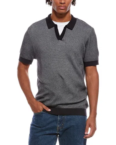 Onia Textured Johnny Collar Polo Shirt In Multi