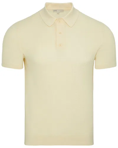 Onia Textured Polo Shirt In Transparent