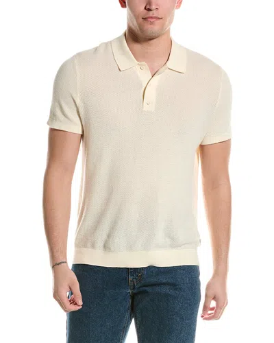 Onia Textured Polo Shirt In Yellow
