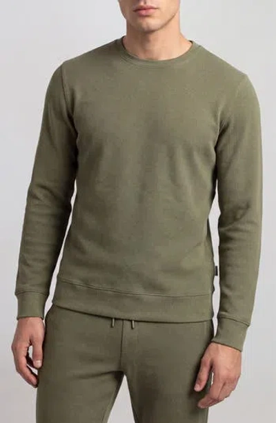 Onia Textured Waffle Knit Sweatshirt In Multi
