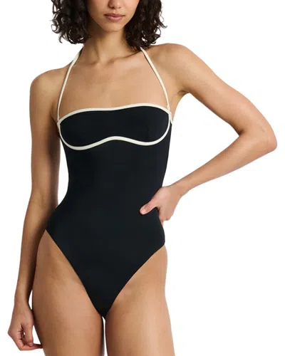 Onia Thea One Piece In Black/egret