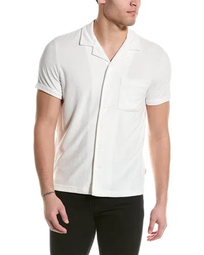 Onia Towel Terry Camp Shirt In White