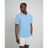 Onia Towel Terry Johnny Collar Polo In Air Blue