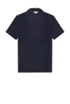 Onia Towel Terry Johnny Collar Polo In Blue