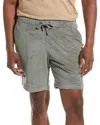 Onia Terry Pull On 7 Shorts In Green