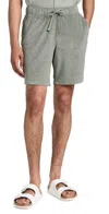 Onia Terry Pull On 7 Shorts In Sage