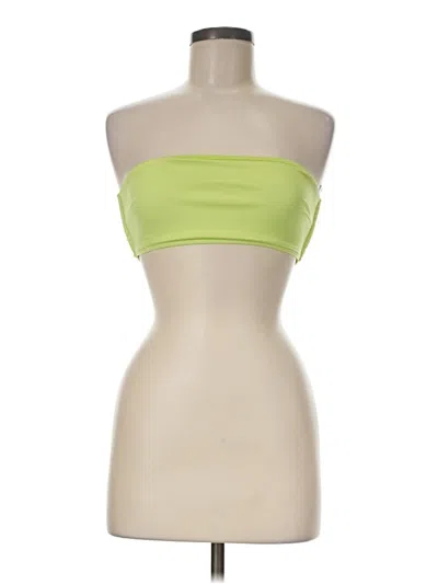 Pre-owned Onia Tube Top Green Strapless Neckline Tops