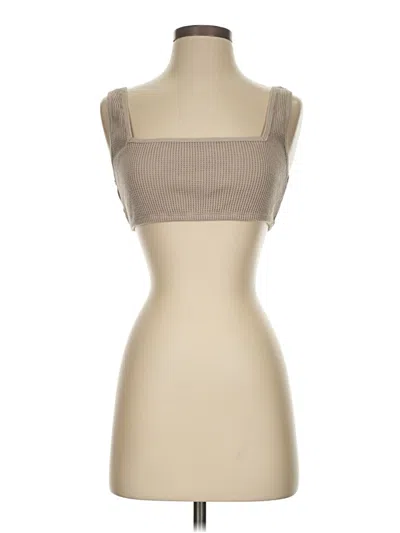 Pre-owned Onia Tube Top Tan Strapless Neckline Tops
