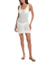 Onia V-neck Linen Mini Dress In White
