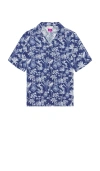 Onia Viscose Vacation Shirt In Blue