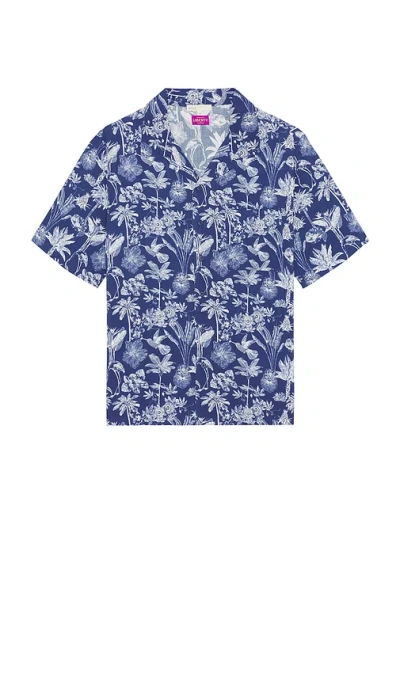 Onia Viscose Vacation Shirt In True Navy
