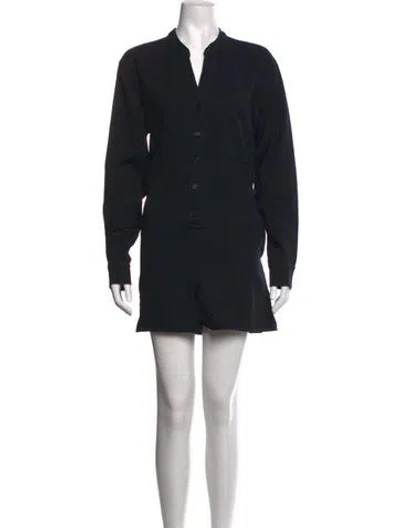 Pre-owned Onia V-neck Romper In Black