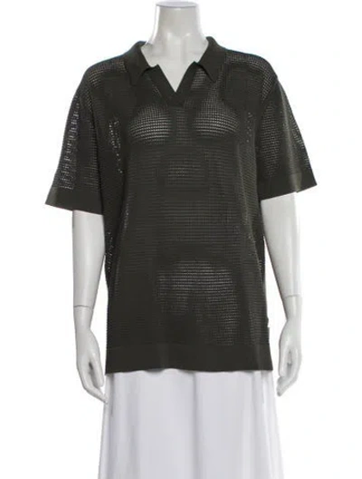 Pre-owned Onia V-neck Sweater In Green