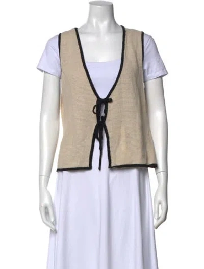 Pre-owned Onia V-neck Sweater In Neutral