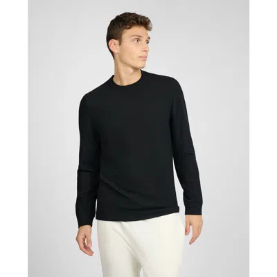 Onia Waffle Crewneck In Black