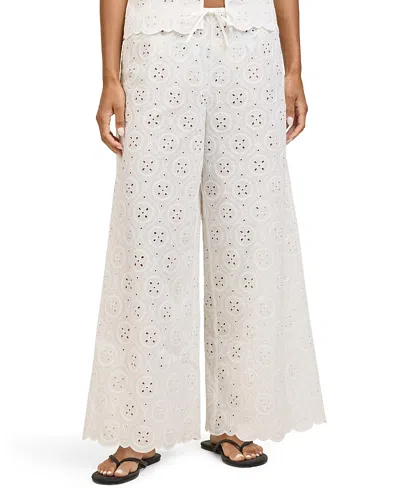 Onia Wide Leg Drawstring Pant In White