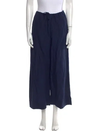 Pre-owned Onia Wide Leg Pants In Blue