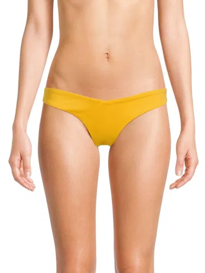 Onia Women's Chiara Solid Bikini Bottom In Burnt Sun