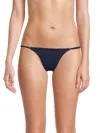 Onia Women's Hannah Solid Bikini Bottom In Deep Navy
