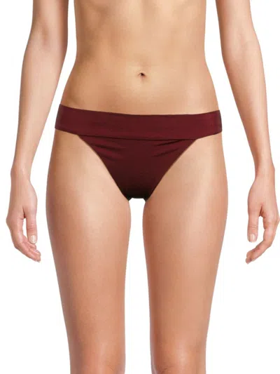 Onia Women's Karina Bikini Bottom In Pomegranate