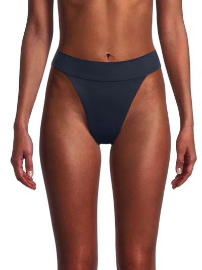 Onia Women's Karina High-leg Bikini Bottom In Deep Navy