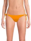 Onia Women's Kate Tie-side Bikini Bottom In Orange