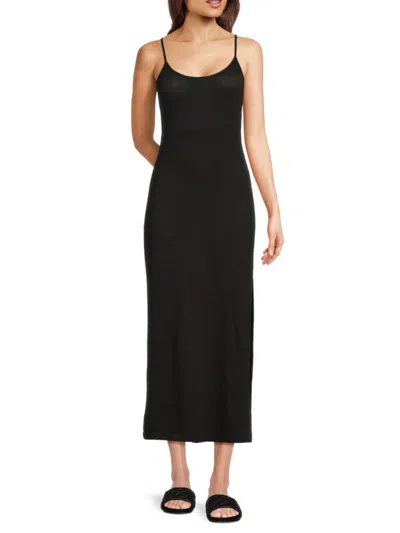 Onia Women's Linen Blend Maxi Cover-up Dress In Black