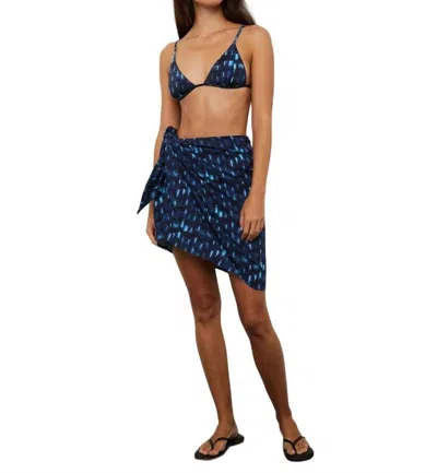 Onia Women Mini Gauze Pareo In Indigo Tie Dye In Multi