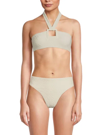 Onia Women's Poppy Textured Bikini Top In Birch