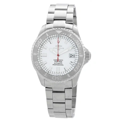 Oniss Automatic White Dial Men's Watch On5515-33-wt In Metallic