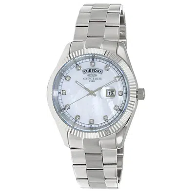 Oniss Men's Admiral White Dial Watch In Silver