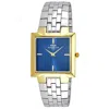 Oniss Men's Quad Slick Blue Dial Watch In Metallic