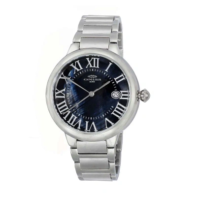 Oniss On2222 Automatic Black Dial Men's Watch Onj2222-0mbk In Blue