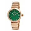 Oniss Women's Prima Green Dial Watch In Gold