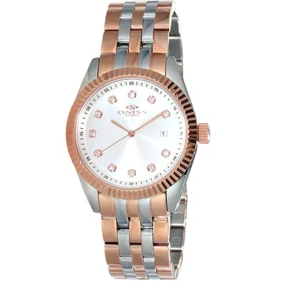 Oniss Women's Royale Silver Dial Watch In Gold